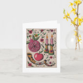 平和のためのユダヤ人の声ロシュ·ハシャナ·カード カード (黄色い花)