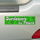 平和のための庭師 バンパーステッカー (車上)
