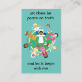 平和のための祈りの言葉セントフランシスのカード 名刺 (正面)