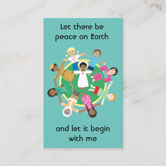 平和のための祈りの言葉セントフランシスのカード 名刺 (正面)