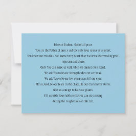 "平和のための祈りの言葉"祈りの言葉カード サンキューカード