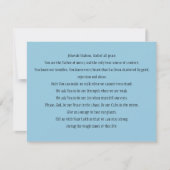 "平和のための祈りの言葉"祈りの言葉カード サンキューカード (正面)