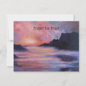 "平和のための祈りの言葉"祈りの言葉カード サンキューカード (裏面)