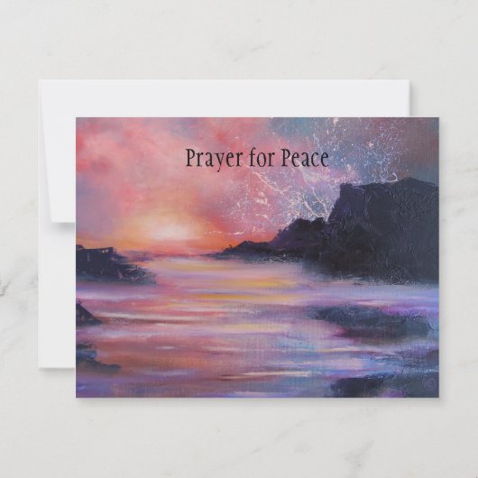 "平和のための祈りの言葉"祈りの言葉カード サンキューカード (裏面)