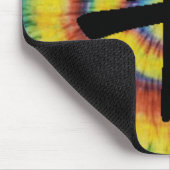 平和のための絞り染めの漢字 マウスパッド (コーナー)