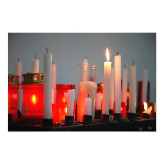 平和のろうそく フォトプリント            (正面)