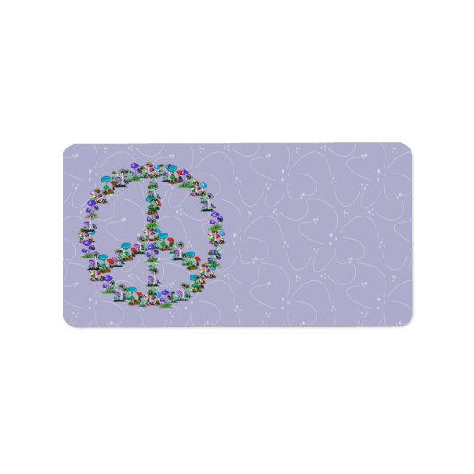 平和のキノコ ラベル (正面)