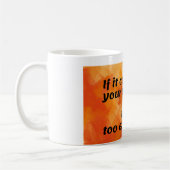 平和のコスト:考え-引用文 コーヒーマグカップ (左)