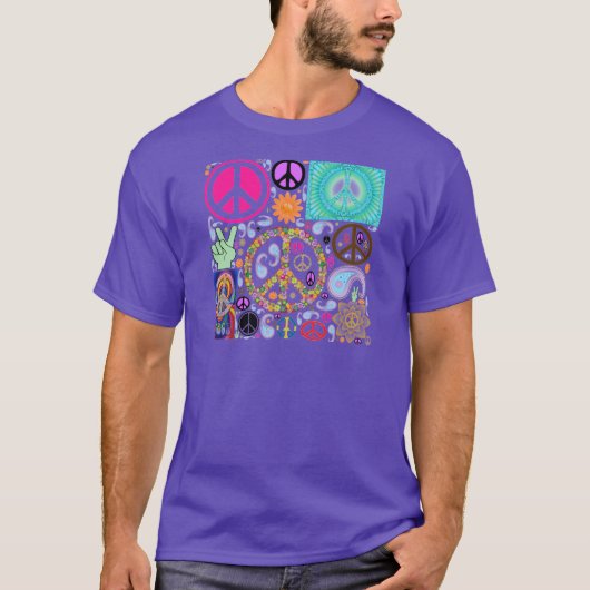 平和のコラージュ Tシャツ (正面)
