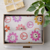 平和のサインが入ったハッピー笑顔の花 薄葉紙 (ギフト)