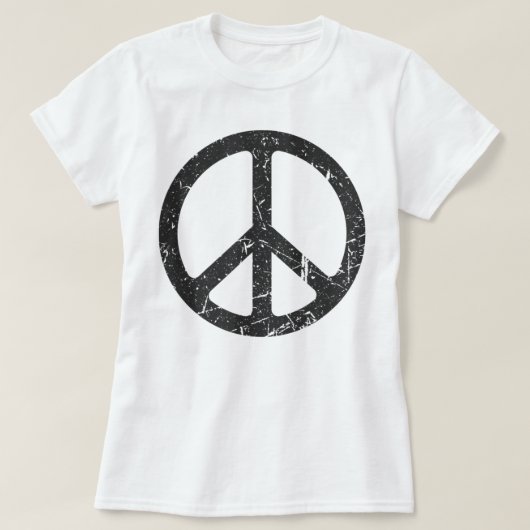 平和のサイン女性の子供の男性 Tシャツ (デザイン正面)