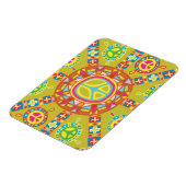 平和のサイン、シンボル マグネット (左側)