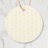 平和のサイン 黄色 グルービー カラフル ファン フェイバータグ (裏面)