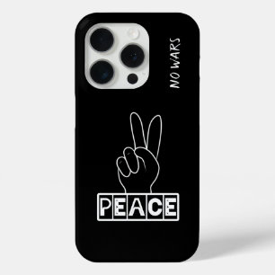 平和のサイン iPhone 15 PROケース