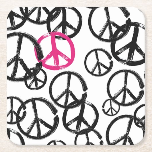 平和のシンボル スクエアペーパーコースター (正面)