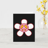 平和のシンボル ラブ 60年代 70年代 グルービー ヒッピー 衣装 ホール カード (黄色い花)