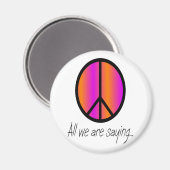 平和のシンボル「私たちは全てのことわざ」 マグネット (正面/裏面)