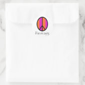 平和のシンボル「私たちは全てのことわざ」 ラウンドシール (バッグ)