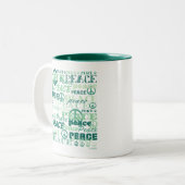 平和のパターン ツートーンマグカップ (正面左)