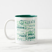 平和のパターン ツートーンマグカップ (左)