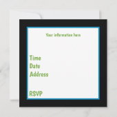 平和のパーティーが情報を追加するのと同じ理由で 招待状 (裏面)