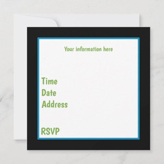 平和のパーティーが情報を追加するのと同じ理由で 招待状 (裏面)