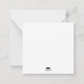 平和のホリデーカード ノートカード (裏面)