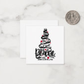 平和のホリデーカード ノートカード (正面/裏面インサイチュ)