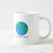 平和のマグカップを運ぶ ジャンボコーヒーマグカップ (右)