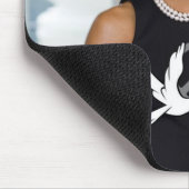 平和のミシェールオバマの最初女性 マウスパッド (コーナー)