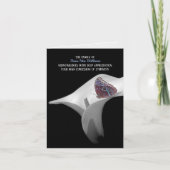 平和のユリと蝶のお悔やみありがとうございます サンキューカード (正面)