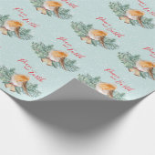 『平和の世界』ウィンターロビンクリスマス ラッピングペーパー (角)