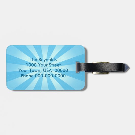 平和の世界 ラゲッジタグ (裏面横)