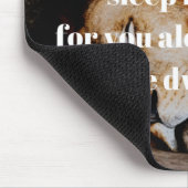 平和の中で眠る聖書の詩詩篇4:8 マウスパッド (コーナー)