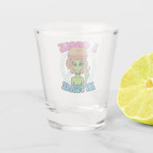 平和の中来のヒッピートリップ（幻覚体験）のようなエイリアンI ショットグラス (裏面)