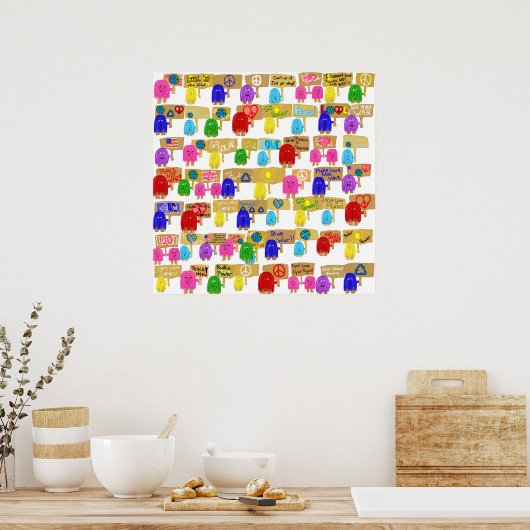 平和の人々 ポスター (キッチン)