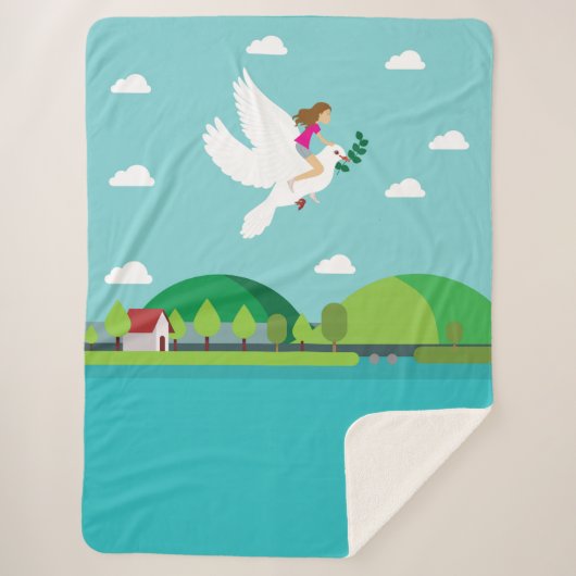 平和の任務で シェルパブランケット (正面)