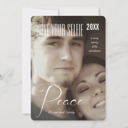 平和の休日はあなたの自撮りと非常メリーに シーズンカード (正面)