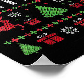平和の使者 カップルおそろい クリスマスユーモアTシャツ ポスター (角)