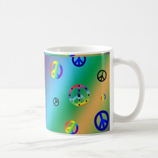平和の兆候 コーヒーマグカップ (右)