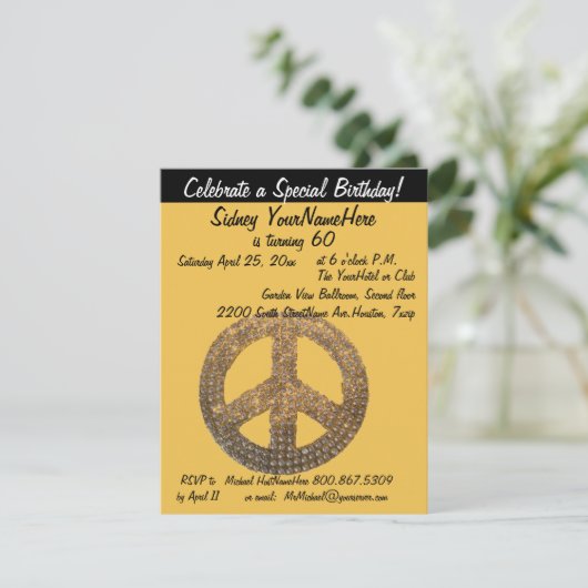 平和の兆候 招待状 (スタンド正面)