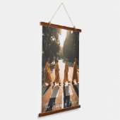 平和の力 - 霊感を与える僧侶 吊り下げ型タペストリー (傾斜あり)