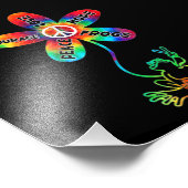 平和の勇気ラブホープフロッグヒッピー フォトプリント            (角)