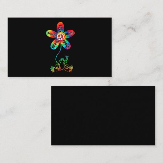 『平和の勇気愛の希望』 名刺 (正面/裏面)