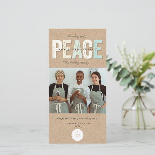 平和の喜びと繁栄のタイポグラフィ写真事業 シーズンカード (スタンド正面)