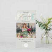 平和の喜びと繁栄のタイポグラフィ写真事業 シーズンカード (スタンド正面)