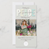 平和の喜びと繁栄のタイポグラフィ写真事業 シーズンカード (正面)