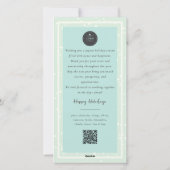 平和の喜びと繁栄のタイポグラフィ写真事業 シーズンカード (裏面)