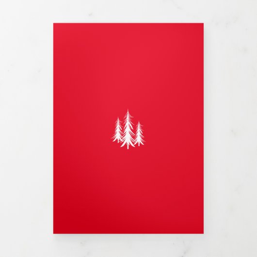 平和の喜びを愛する |写真の追加 三つ折りクリスマスカード (カバー)