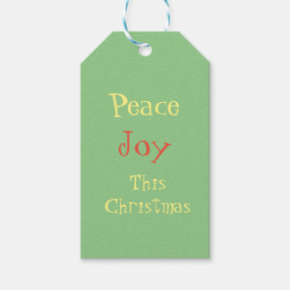 平和の喜びクリスマス ギフトタグ